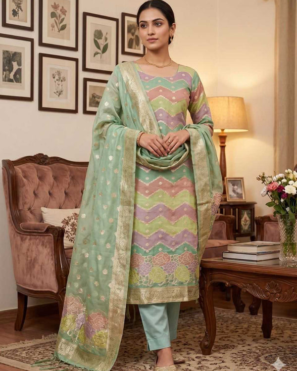 Naarira Akshayaa Organza Ladies Suit - alternate view