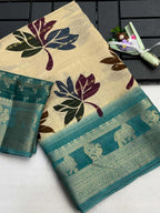 Naarira Akruthi Soft Dola Printed Sarees