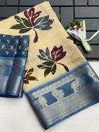 Naarira Akruthi Soft Dola Printed Sarees
