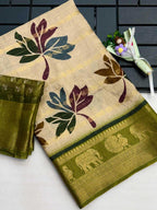 Naarira Akruthi Soft Dola Printed Sarees