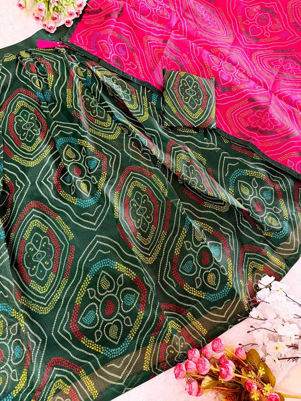 Naarira Aarohi Soft Kota Doria Designer Lehenga
