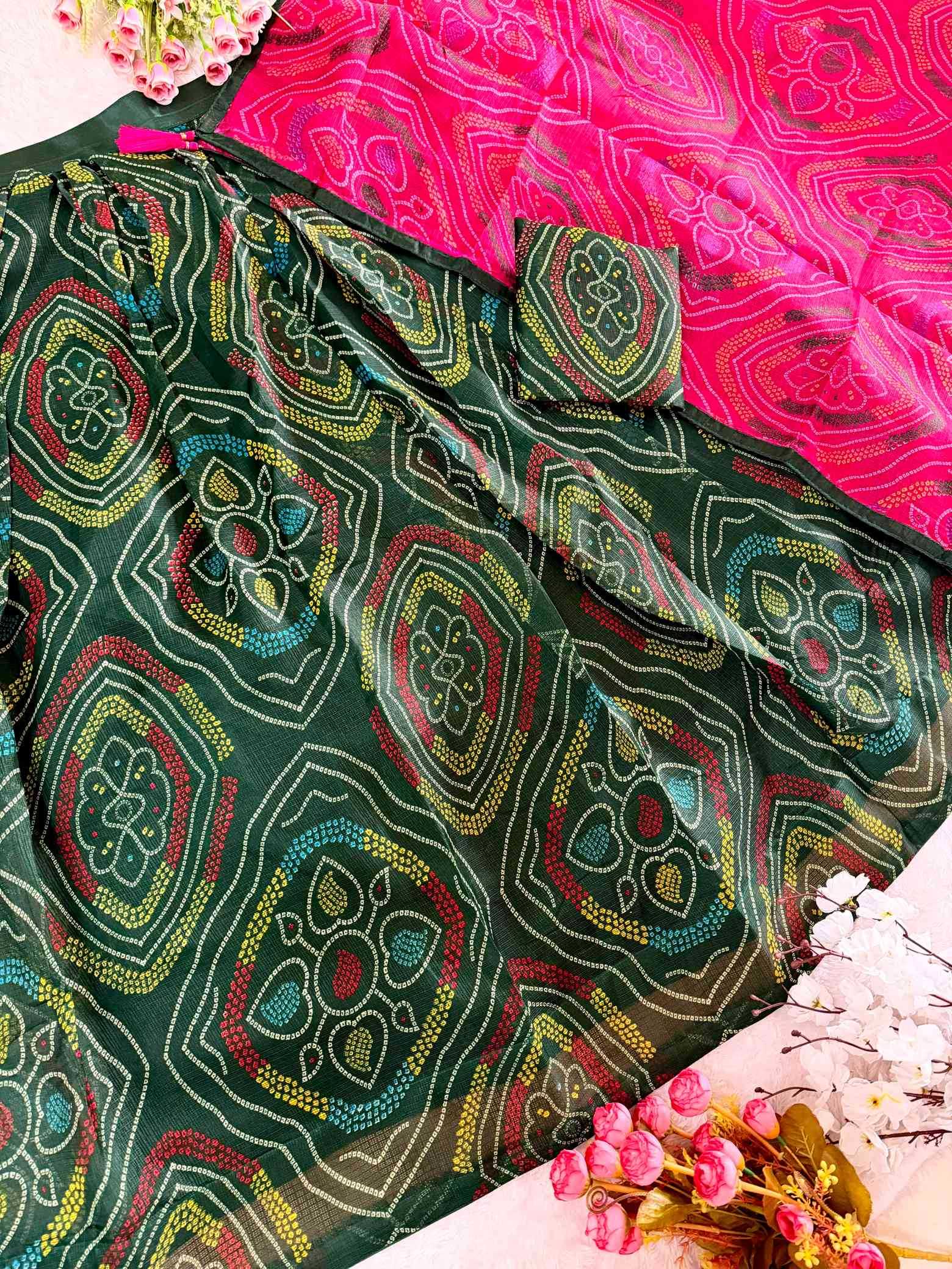 Naarira Aarohi Soft Kota Doria Designer Lehenga