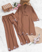 Naarira Mod Viscose Rayon Embroidered Kurti Set