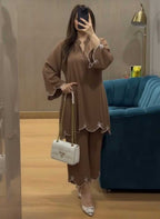 Naarira Mod Viscose Rayon Embroidered Kurti Set