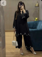Naarira Mod Viscose Rayon Embroidered Kurti Set