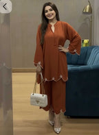 Naarira Mod Viscose Rayon Embroidered Kurti Set