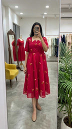 Naarira Chanderi Cotton Fancy Gown