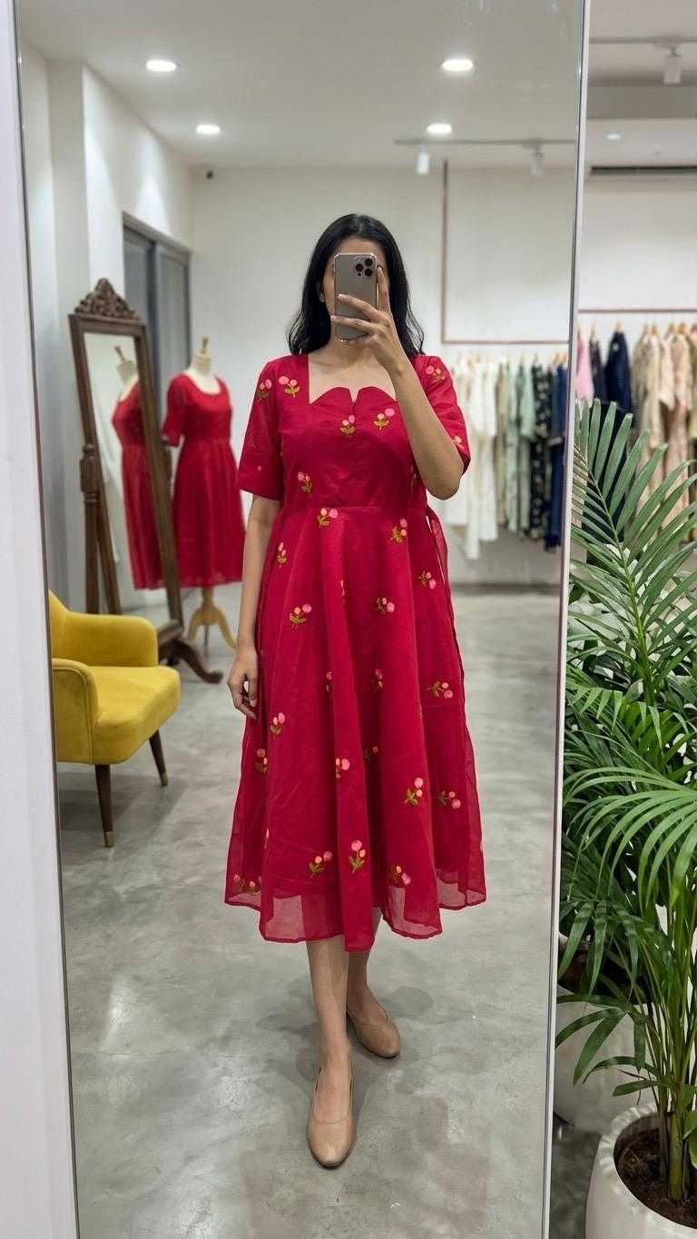 Naarira Chanderi Cotton Fancy Gown