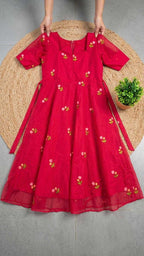 Naarira Chanderi Cotton Fancy Gown