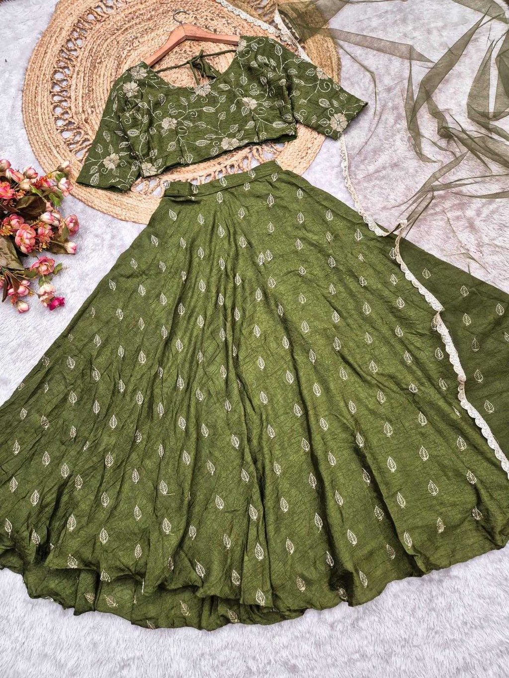 Naarira Rangoli Silk Designer Lehenga