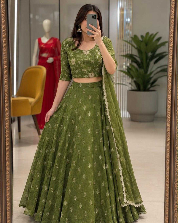 Naarira Rangoli Silk Designer Lehenga