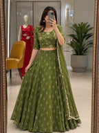Naarira Rangoli Silk Designer Lehenga