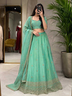 Naarira Space Silk Fancy Lehenga