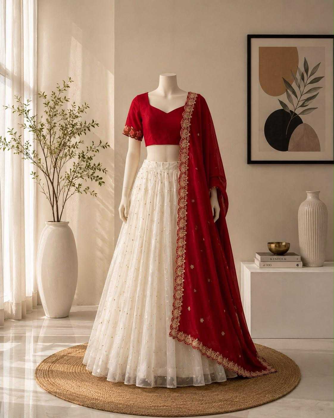 Naarira Vichitra Silk Embroidered Lehenga