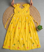 Naarira Bella Maska Cotton Floral Embroidered Gown