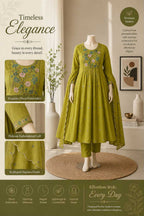 Naarira DRISHTI Chanderi Cotton Festive Kurti