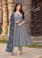 Naarira KESH210 LADLI Heavy Roman Silk Designer Kurtis