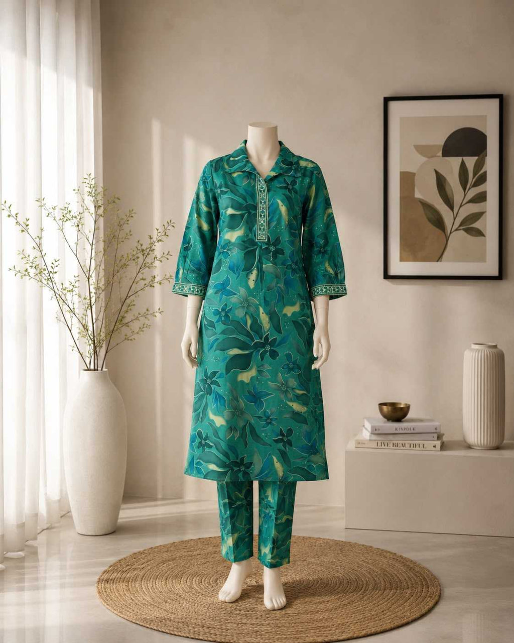 Naarira Neha Heavy Roman Silk Festive Kurti