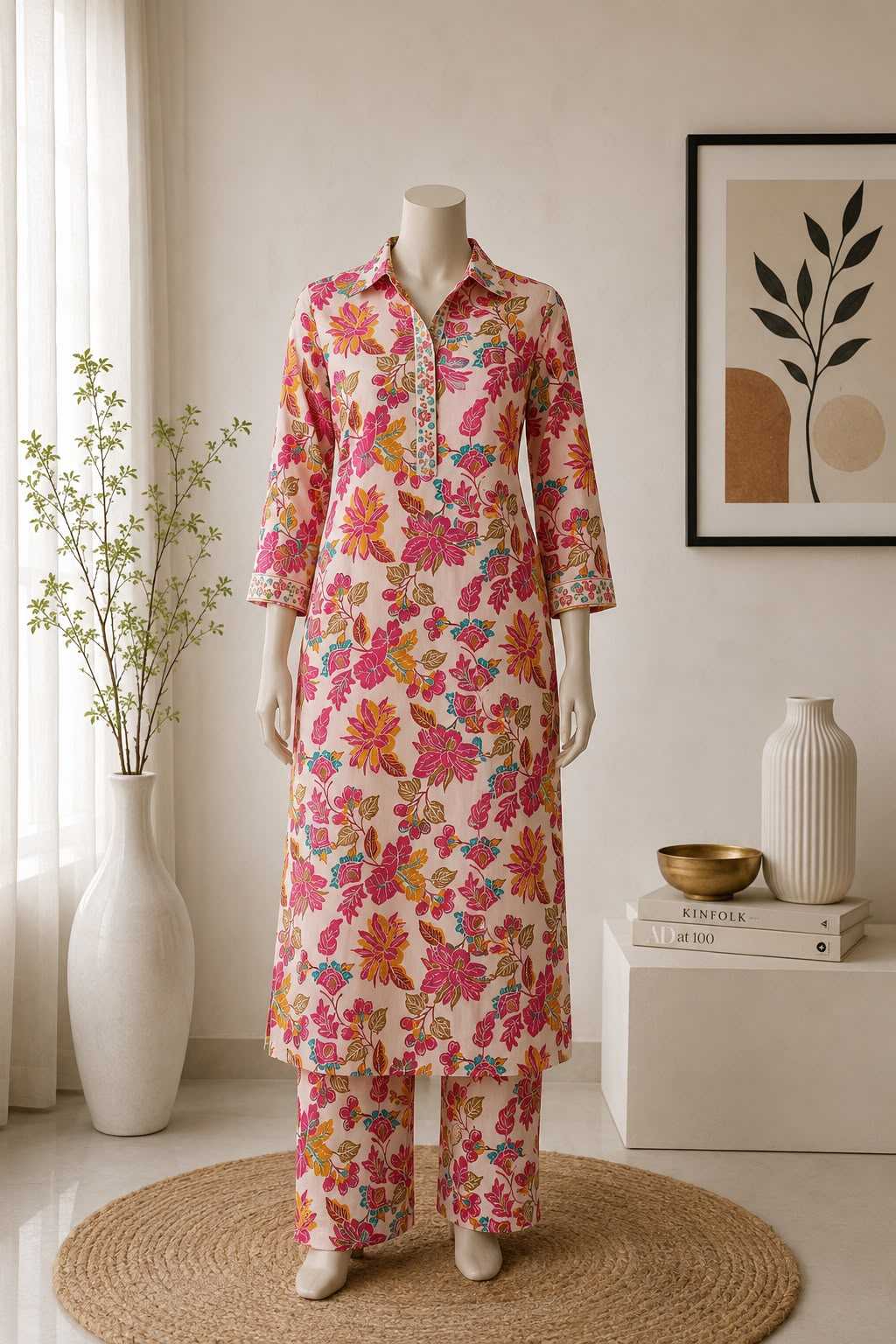 Naarira Neha Heavy Roman Silk Festive Kurti