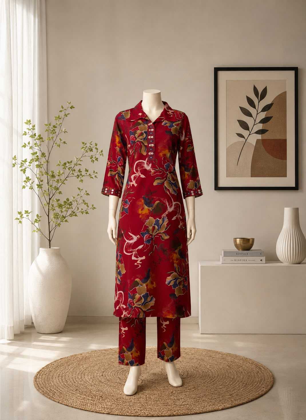 Naarira Neha Heavy Roman Silk Festive Kurti
