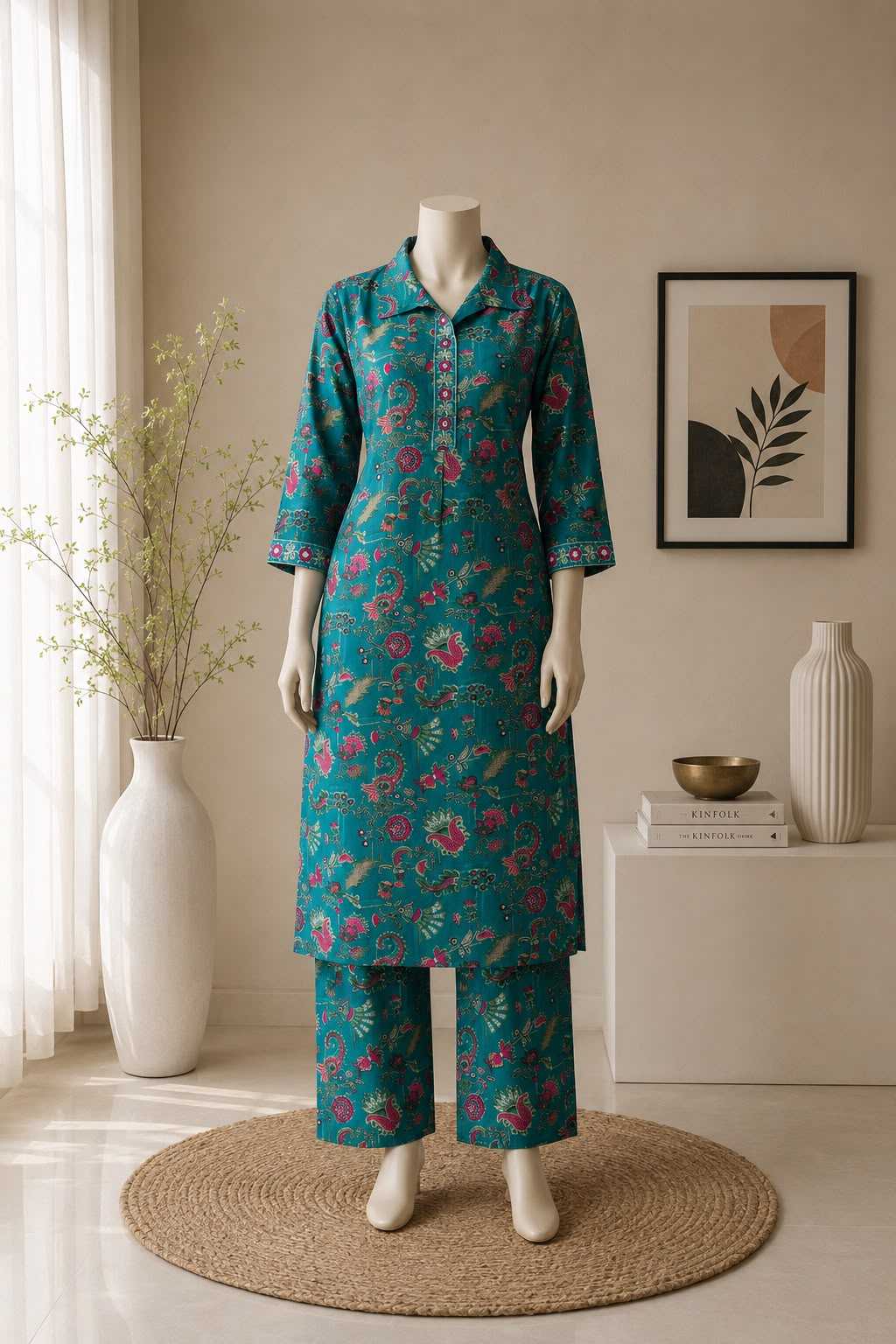 Naarira Neha Heavy Roman Silk Festive Kurti
