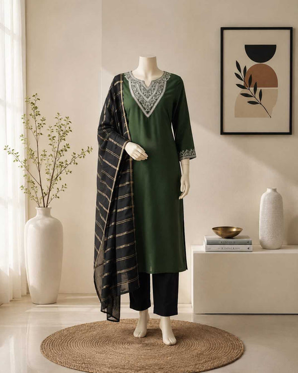 Naarira NIDHI Heavy Roman Silk Festive Kurti