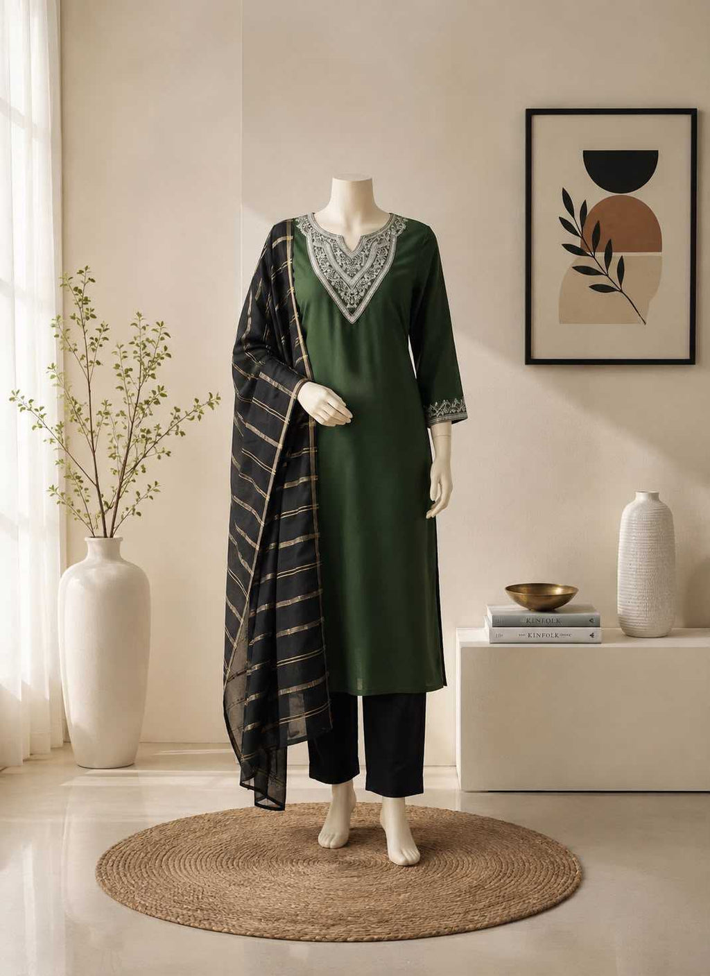 Naarira NIDHI Heavy Roman Silk Festive Kurti