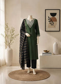 Naarira NIDHI Heavy Roman Silk Festive Kurti