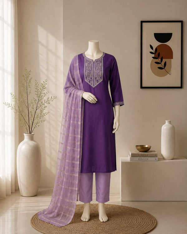 Naarira NIDHI Heavy Roman Silk Festive Kurti - alternate view