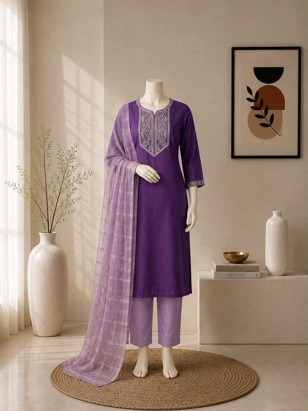 Naarira NIDHI Heavy Roman Silk Festive Kurti