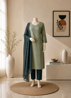 Naarira NIDHI Heavy Roman Silk Festive Kurti