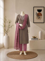 Naarira NIDHI Heavy Roman Silk Festive Kurti