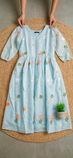 Naarira Tarini Chanderi Cotton Fancy Gown