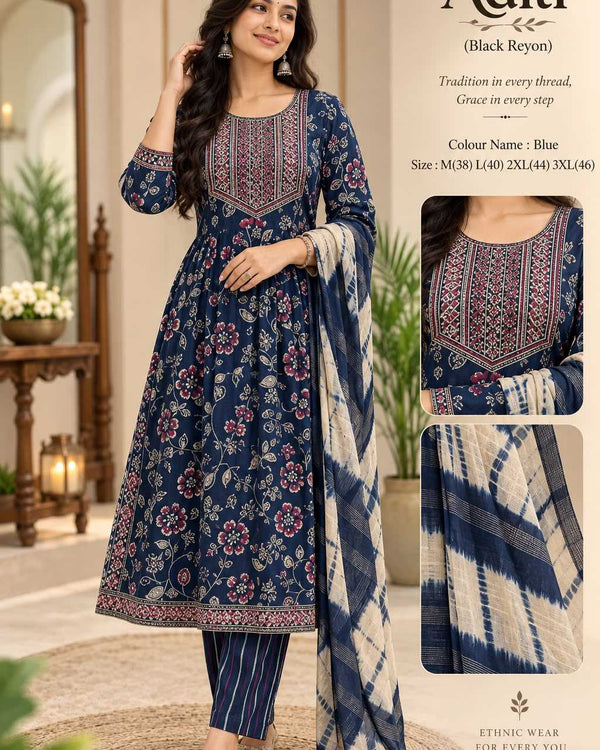 Naarira KESH218 ADITI Rayon Cotton Designer Kurtis
