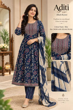 Naarira KESH218 ADITI Rayon Cotton Designer Kurtis