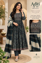 Naarira KESH218 ADITI Rayon Cotton Designer Kurtis