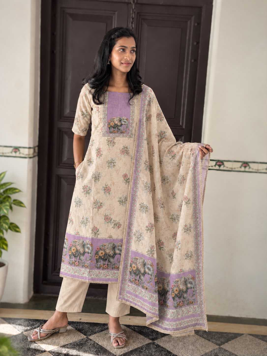 Naarira KESH218 Delicate Linen Party Wear Kurtis
