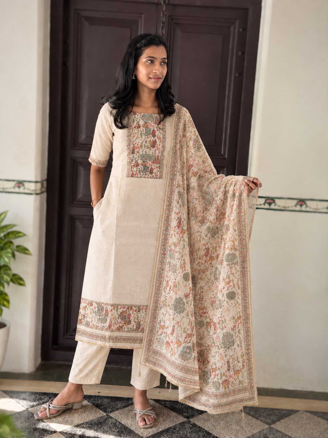 Naarira KESH218 Delicate Linen Party Wear Kurtis