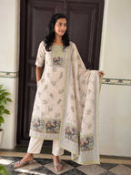 Naarira KESH218 Delicate Linen Party Wear Kurtis