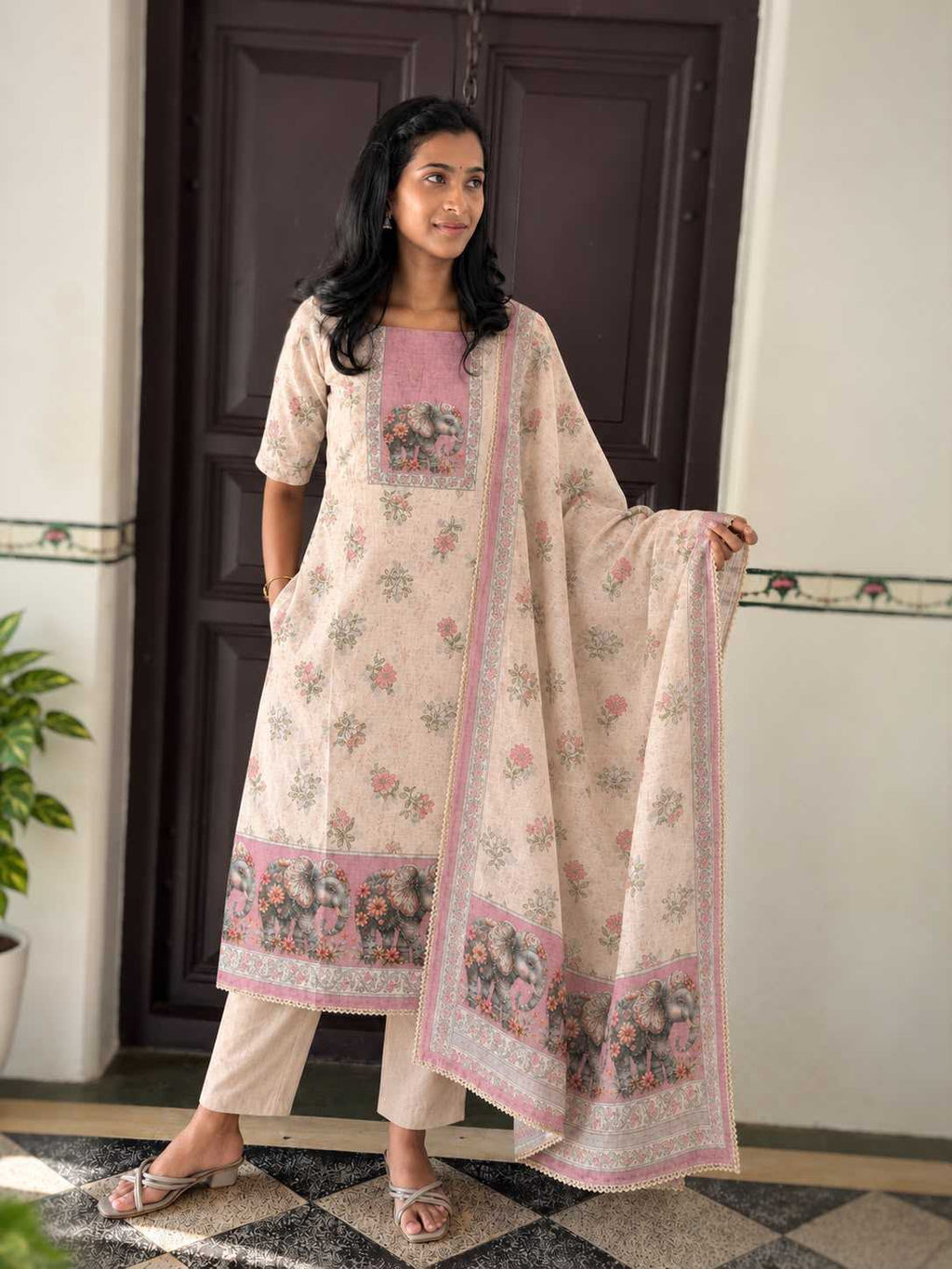 Naarira KESH218 Delicate Linen Party Wear Kurtis