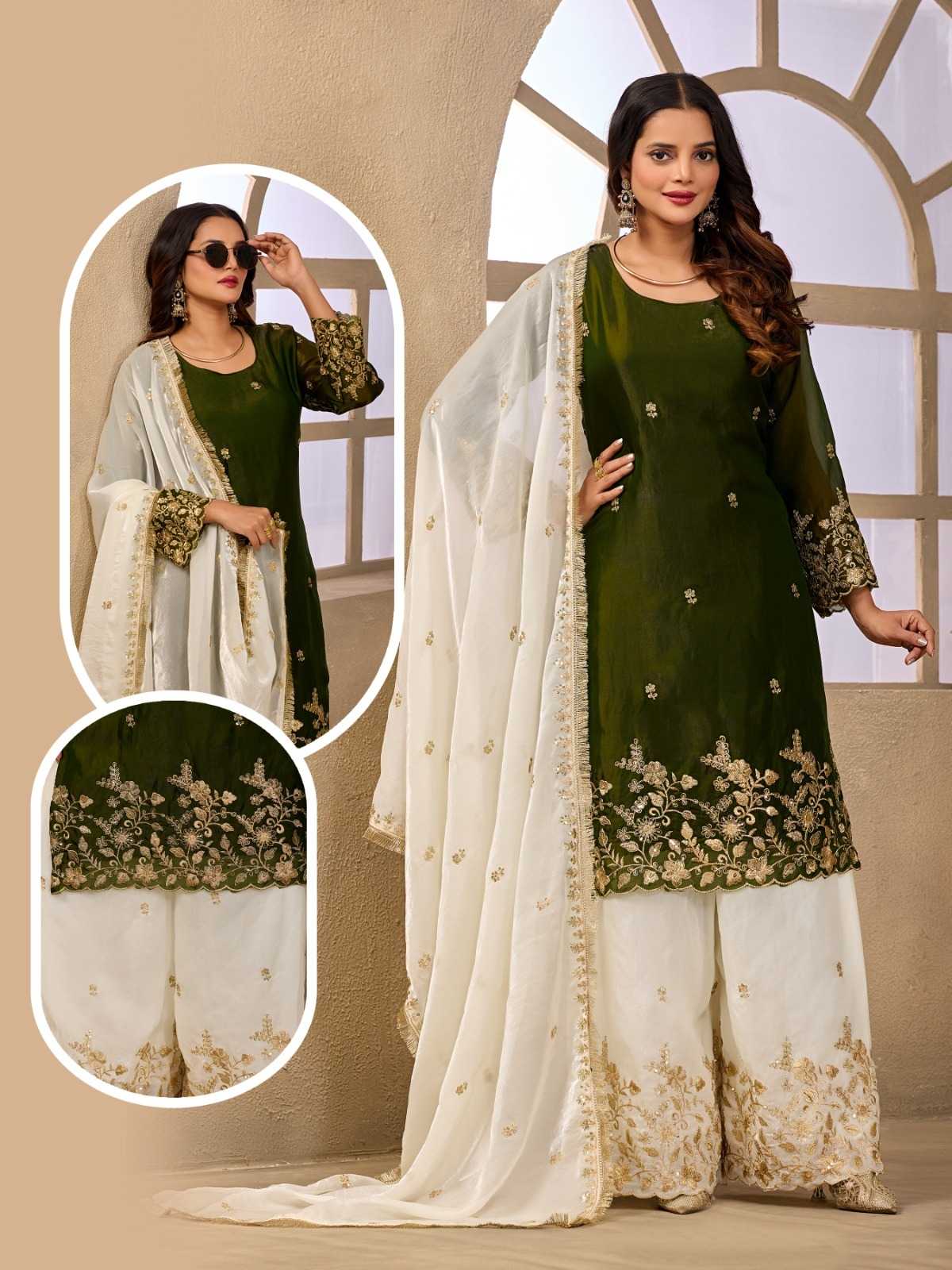 Naarira KESH379 101 Satin Sharara Salwar Suits
