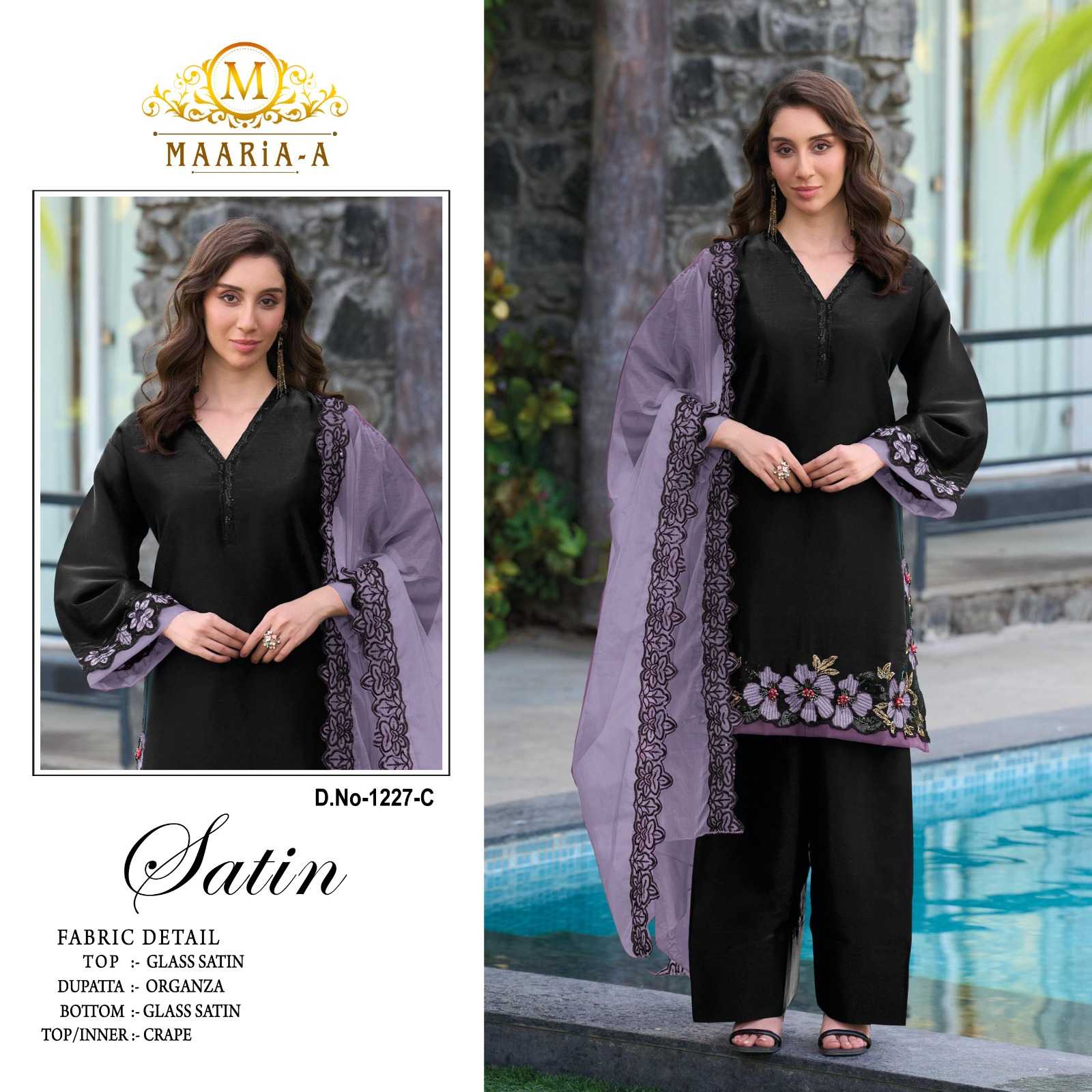 Naarira Satin Ladies Suit