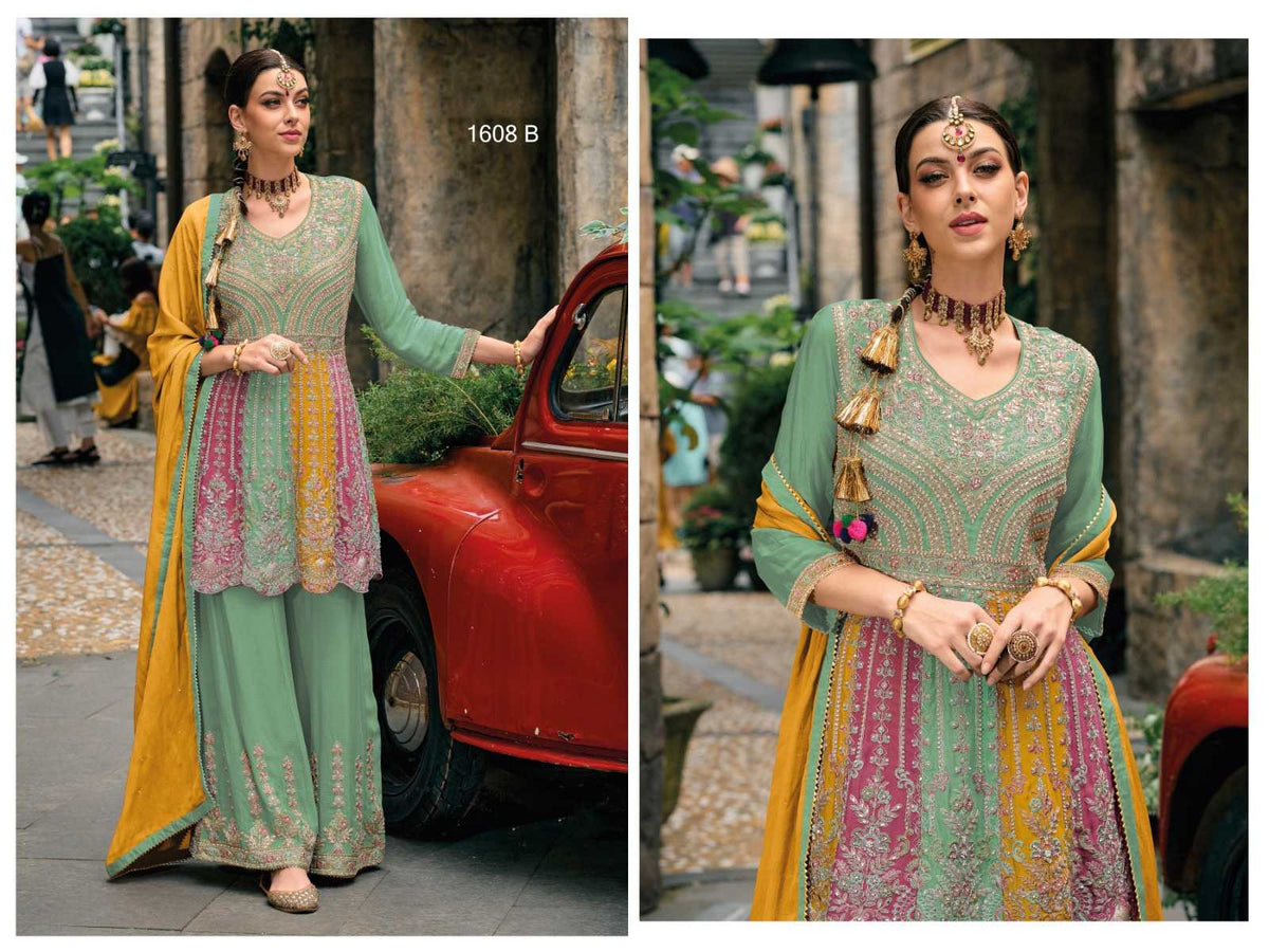 Naarira Ebaa 1608 Chinon Embroidery Suit