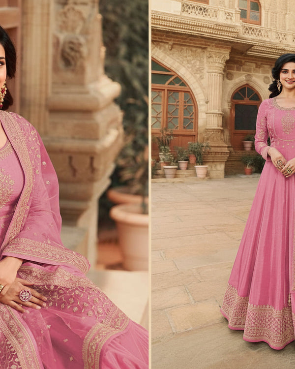 Naarira Kaseesh Parimahal Silk Embroidery Gowns