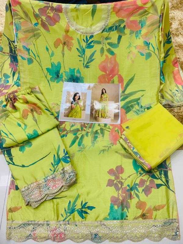 Naarira Sayurii 5538 Chinon Silk Printed Suits