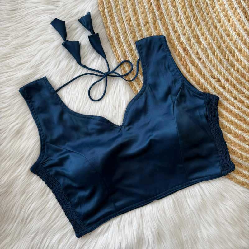 Naarira Soft Silk Sleeveless Blouse