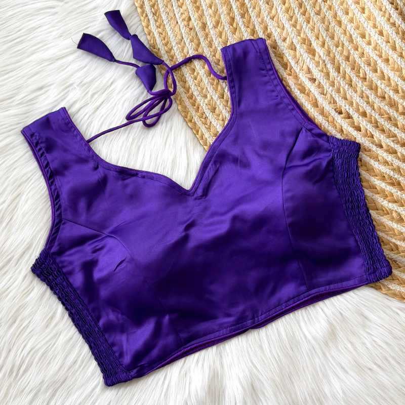 Naarira Soft Silk Sleeveless Blouse