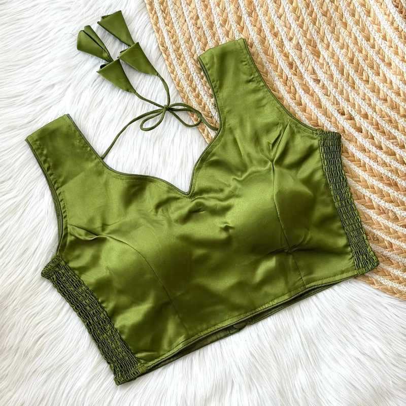 Naarira Soft Silk Sleeveless Blouse