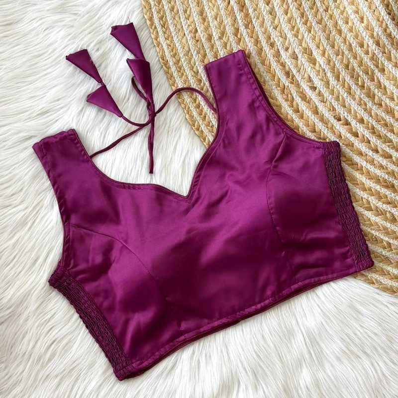 Naarira Soft Silk Sleeveless Blouse