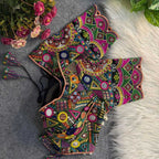 Naarira Real Multi Mirror Work Silk Blouse